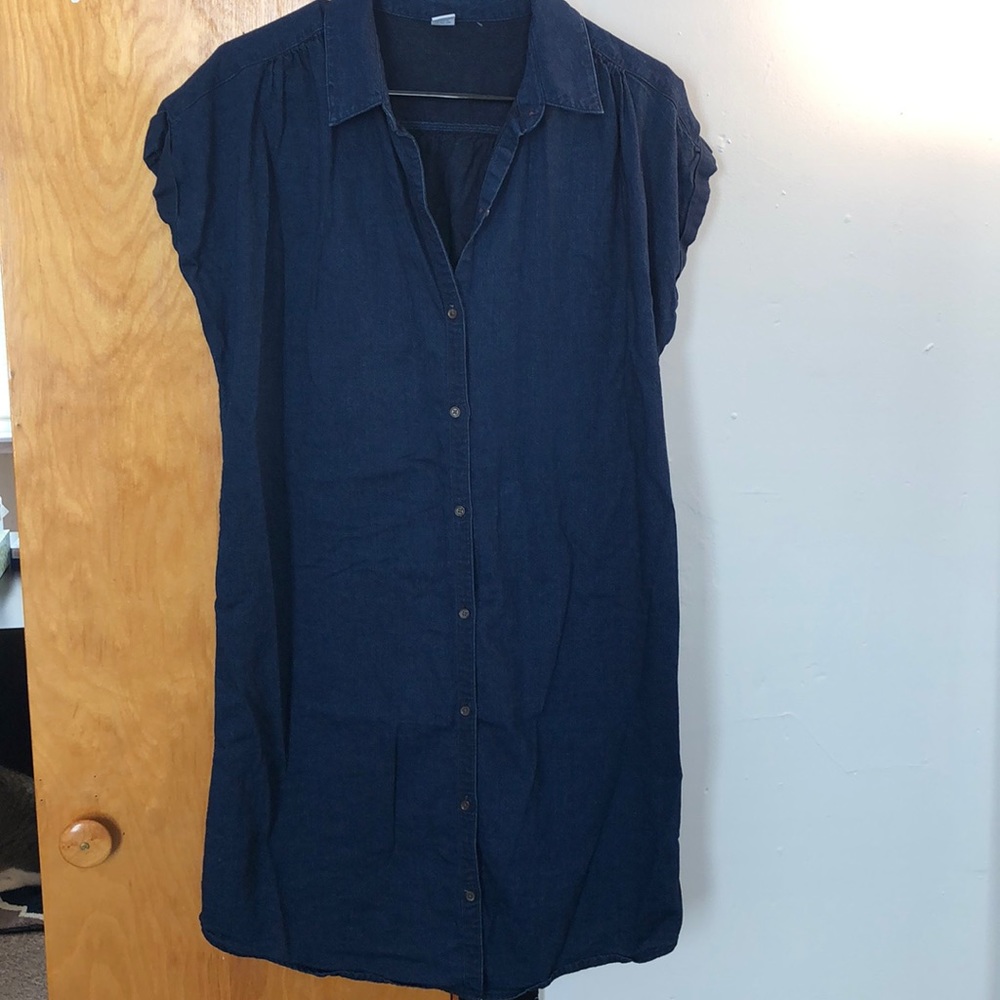 Chambray dress.
